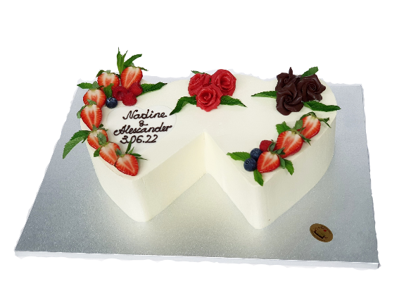 Herzform Torte